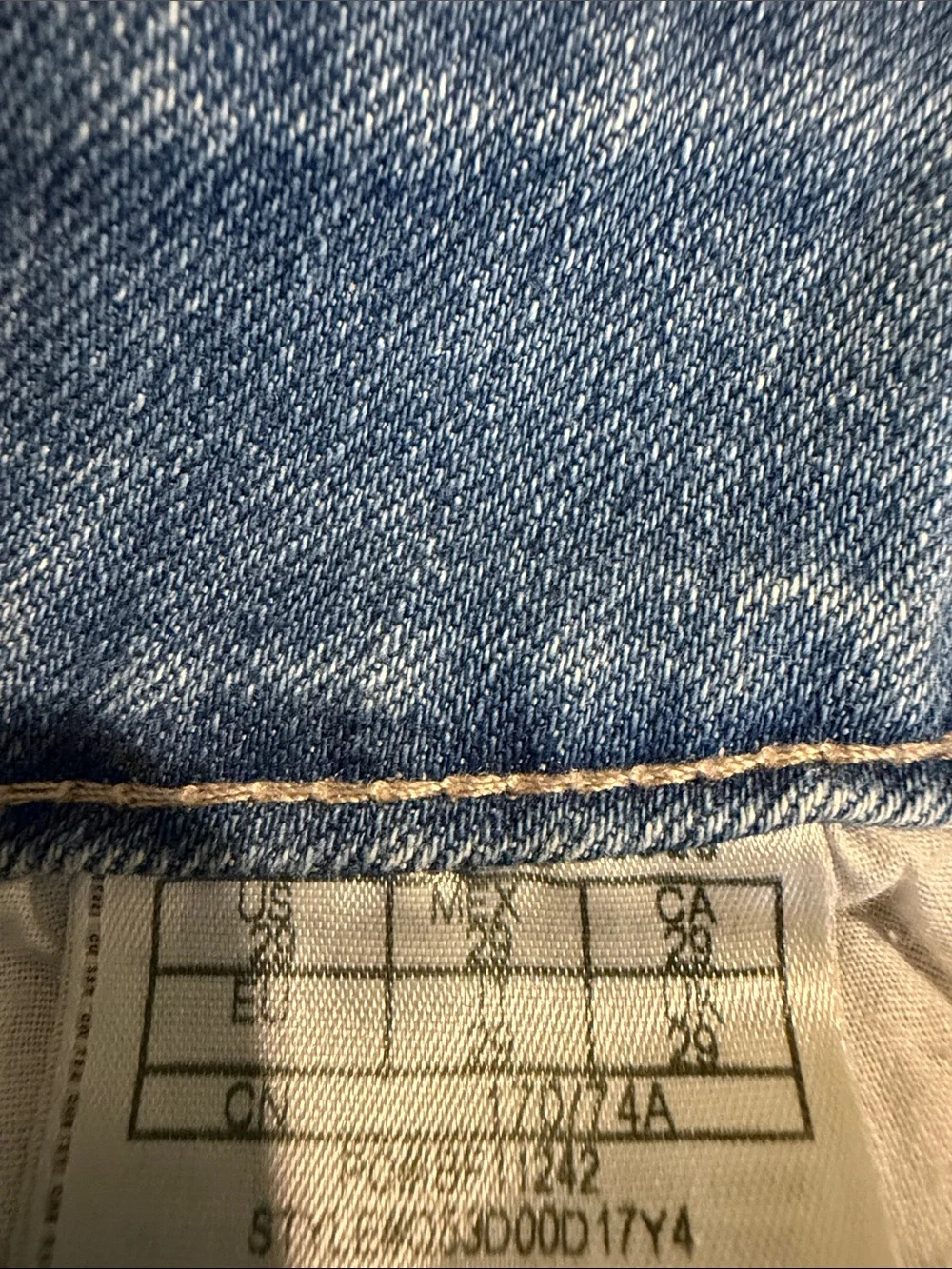 Guess Blue Denim Short Shorts